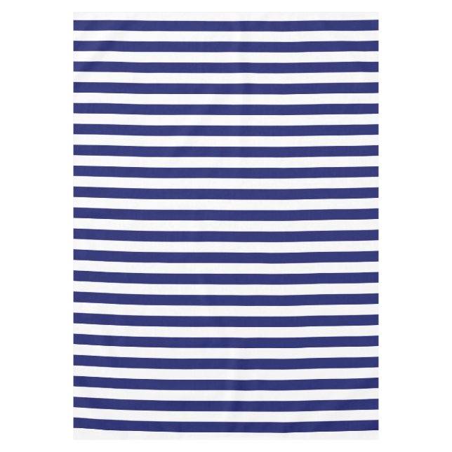 Blue Sailor Stripe (groß) Tischdecke (Vorderseite)