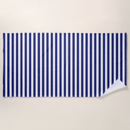 Blue Sailor Stripe (kleiner Maßstab) Strandtuch
