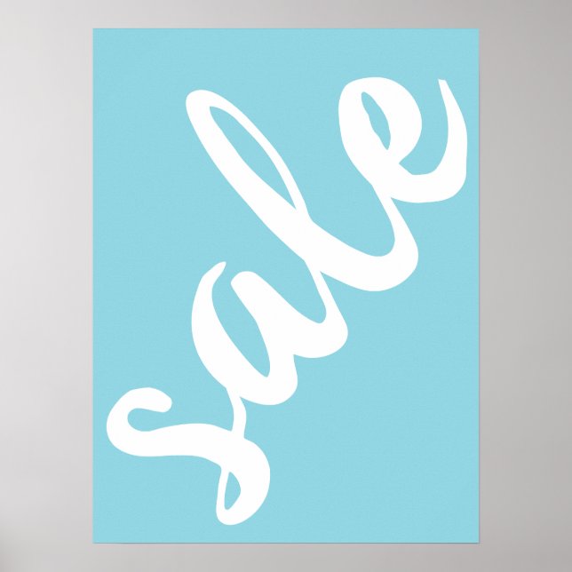Blue Sale, 18x24 Spring Season Sale Poster (Vorne)