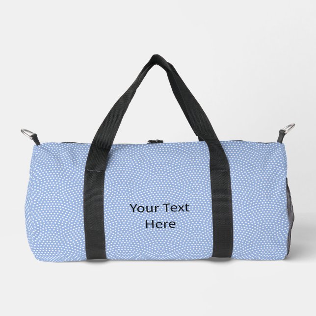 Blue Same Komon Customizable Duffle Bag (Vorderseite)