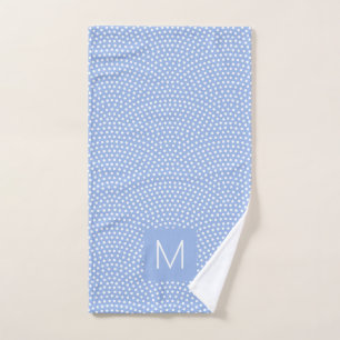 Blue Same Komon Mit Monogramm Badhandtuch Set