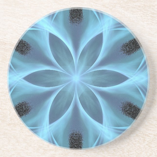 Blue Sand Dollar Sandstein Untersetzer (Vorne)