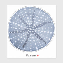 Blue Sand Dollar Sticker oder Label