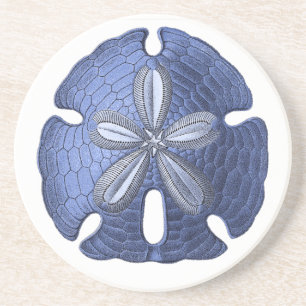 Blue Sand Dollar Stone Untersetzer