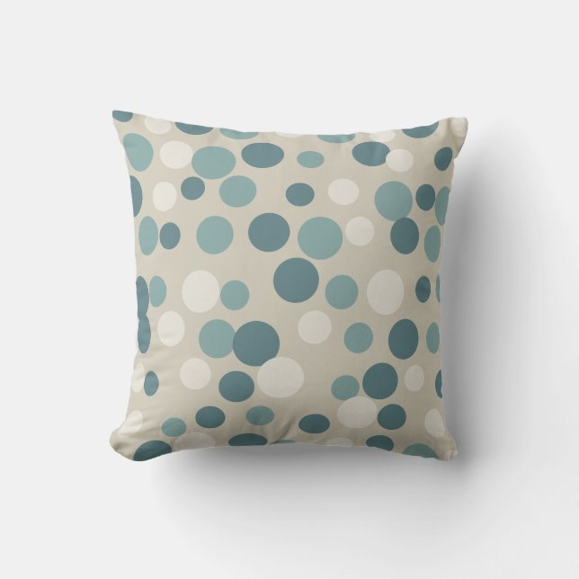 Blue Sand Dots Pillow Kissen (Vorderseite)