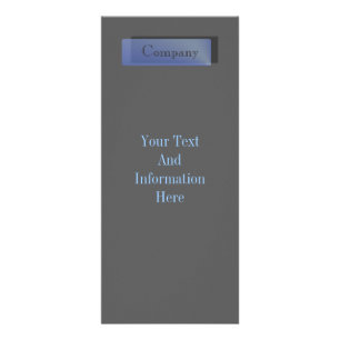 Blue Saphir Rack Card Werbekarte