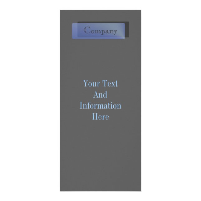 Blue Saphir Rack Card Werbekarte (Vorne)