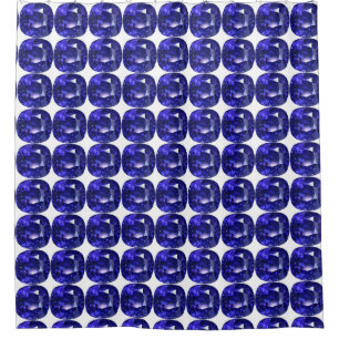 Blue Sapphire Duschvorhang