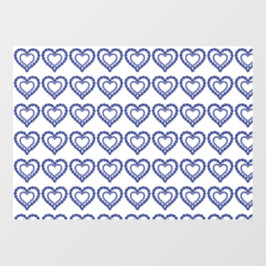 Blue Sapphire Heart Fensteraufkleber