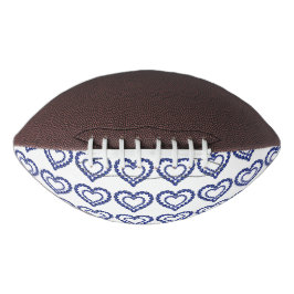 Blue Sapphire Heart Football