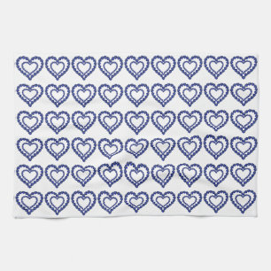 Blue Sapphire Heart Geschirrtuch