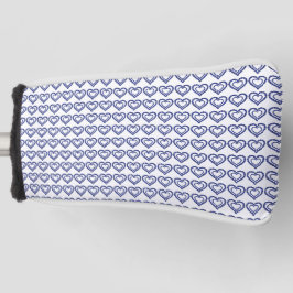 Blue Sapphire Heart Golf Headcover