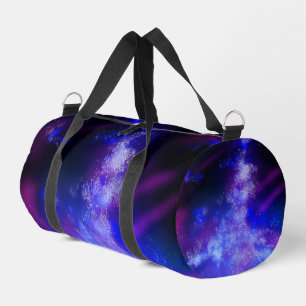 Blue Sapphire Night Sky Duffle Bag