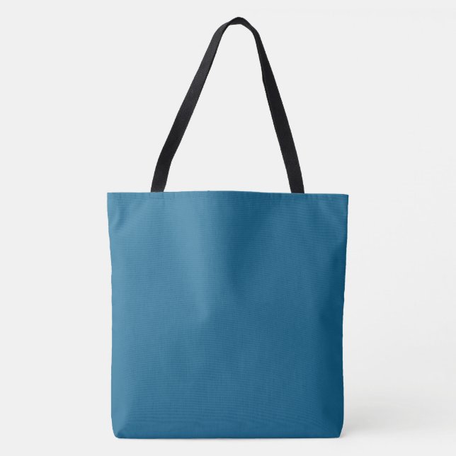Blue Sapphire Solid Schlicht Color Tasche (Vorderseite)