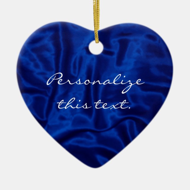Blue Satin Weihnachtsschmuck (Vorne)