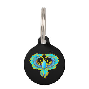 Blue Scarab Haustiermarke