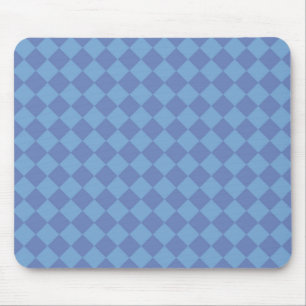 Blue Schachbrett Diamond Pattern Mousepad
