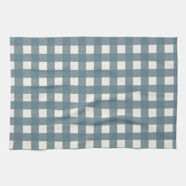 Blue Schachbrett Disc Handtuch (Horizontal)