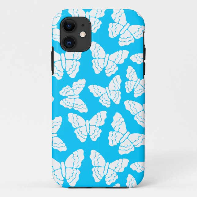 Blue Schmetterflies iPhone 5 Fall Case-Mate iPhone Hülle (Rückseite)