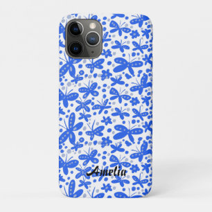 Blue Schmetterflies iPhone-Brieftasche Case-Mate iPhone Hülle