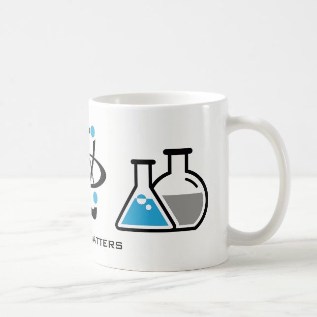 Blue Science Matters Design Mug (Droite)