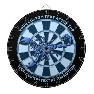 Blue Scorpion Dartboard mit benutzerdefiniertem Te Dartscheibe