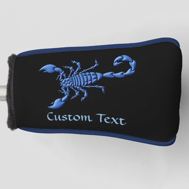 Blue Scorpion Golf Head Cover Golf Headcover (Vorderseite)