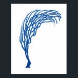 Blue Sea Coral Print #3 Beach Art Deco Poster<br><div class="desc">Blue Sea Coral Print #3 Beach Art Deco</div>