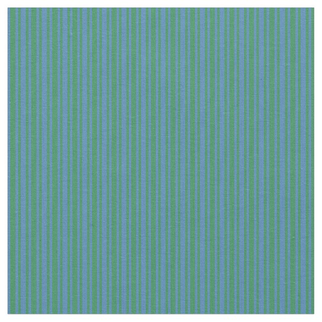 Blue & Sea Green Lines Stoff (Nahaufnahme)