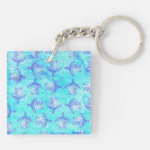 Blue Sea Turtle Print