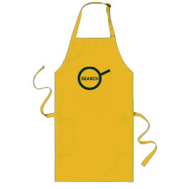 Blue Search Magnifying Glass Lange Schürze