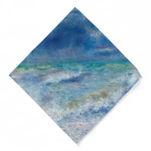 Blue Seascape by Renoir Halstuch