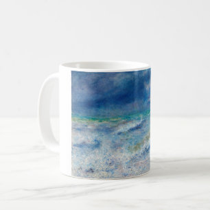 Blue Seascape von Renoir Impressionist Malerei Kaffeetasse