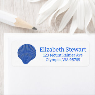 Blue Seashells CUSTOM Mailing-Rücksendeadresse
