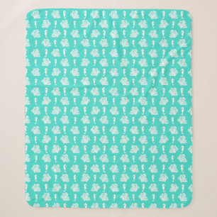 Blue Seepferde Coastal Beach Sherpadecke
