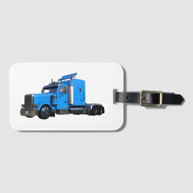Blue Semi Tracker Gepäckanhänger (Vorderseite (Horizontal))