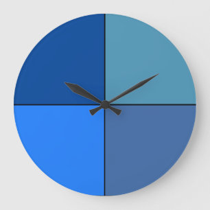 Blue Shades Abstrakt Art Wall Uhr