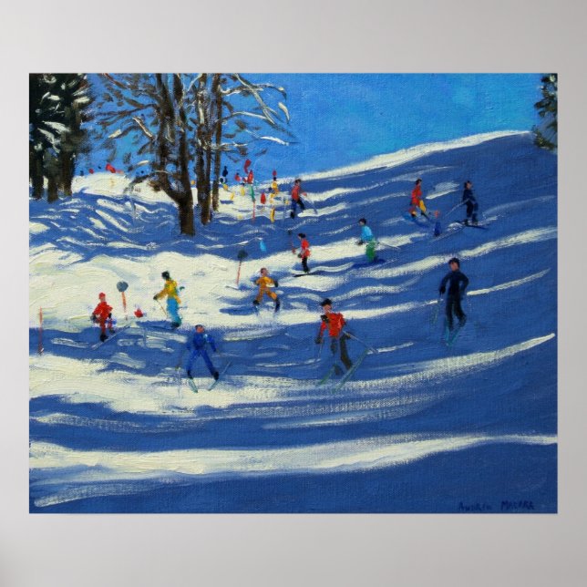Blue Shadows Morzine Poster (Vorne)