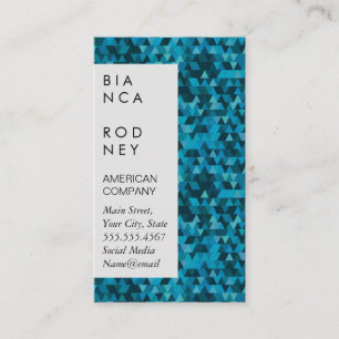 Blue Shapes Corporate Visitenkarte