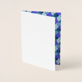 Blue Shapes Geburtstag Folienkarte