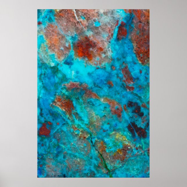 Blue Shattuckite Poster (Vorne)