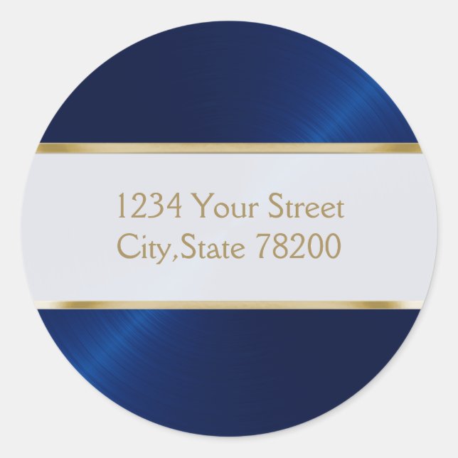 Blue Sheen Umschlag Aufkleber (Vorderseite)