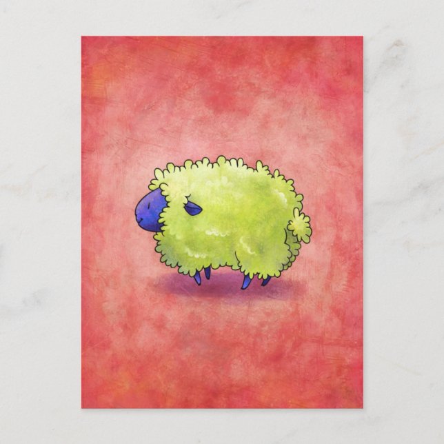 Blue Sheep Postcard Postkarte (Vorderseite)