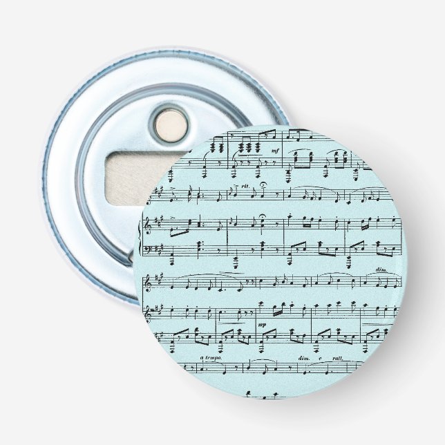 Blue Sheet Music Flaschenöffner (Vorderseite)