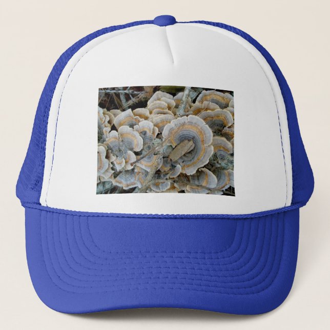 Blue Shelf Fungus Hat Truckerkappe (Vorderseite)