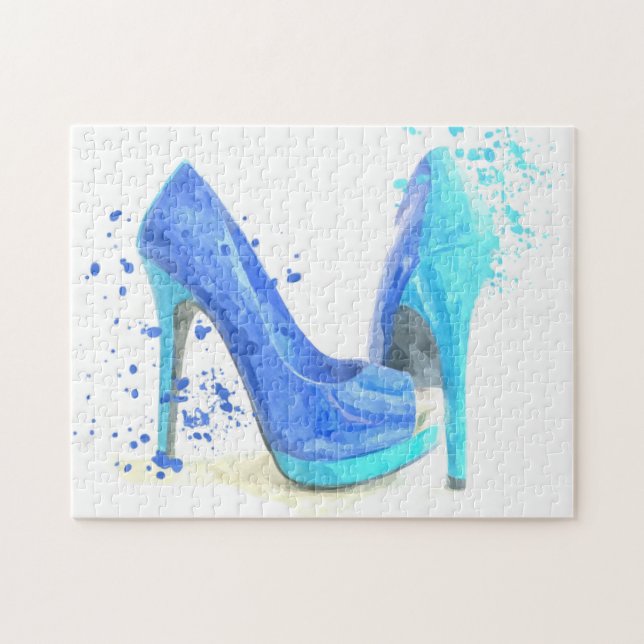 Blue Shoes Illustration (Horizontal)