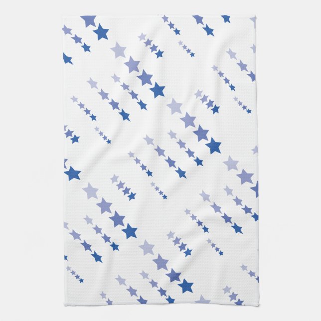 Blue Shooting Stars Geschirrtuch (Vertikal)