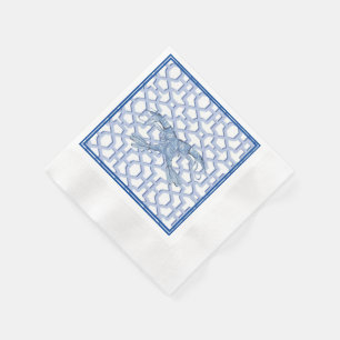 Blue Shrimp Paper Napkin Serviette