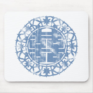Blue Shuan Xi Mousepad