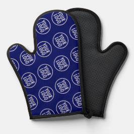 Blue Silicone Oven Mitt mit individuellem Logo-Mus Ofenhandschuh